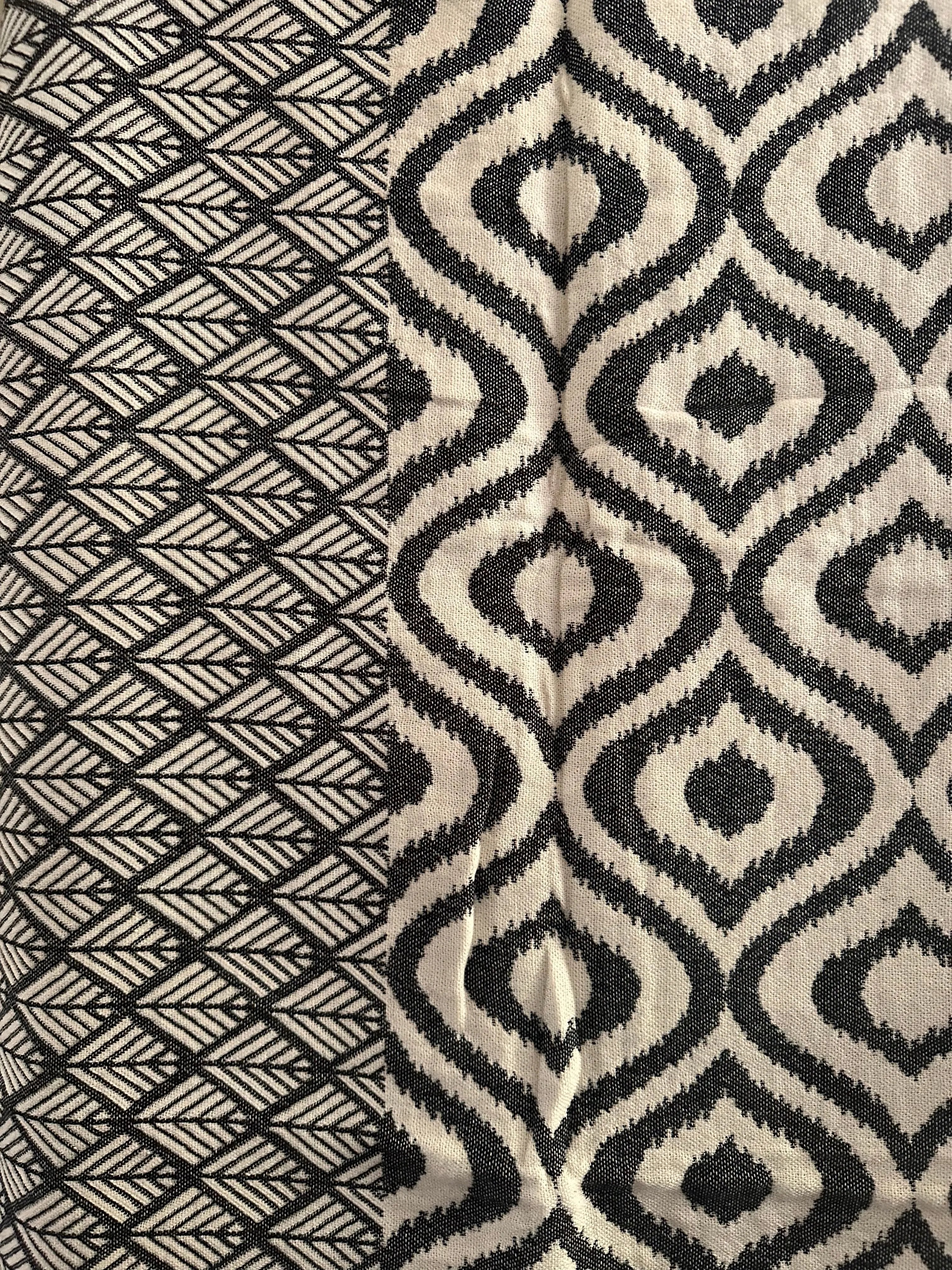 Ikat Yellow Turkish Throw Blanket 100 Percent Organic Cotton Double Sided 60x72 Inches - Love Salve